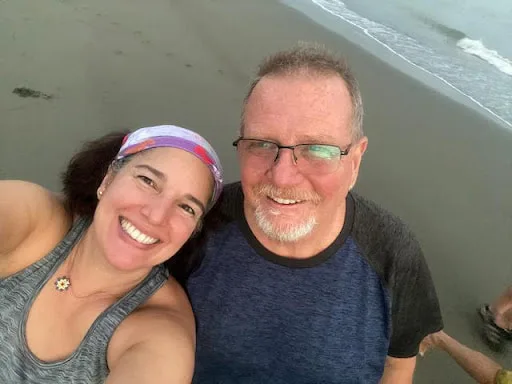 Andy-and-Angeline-at-Playa-Tortuga-for-turtle-release-Costa-Rica
