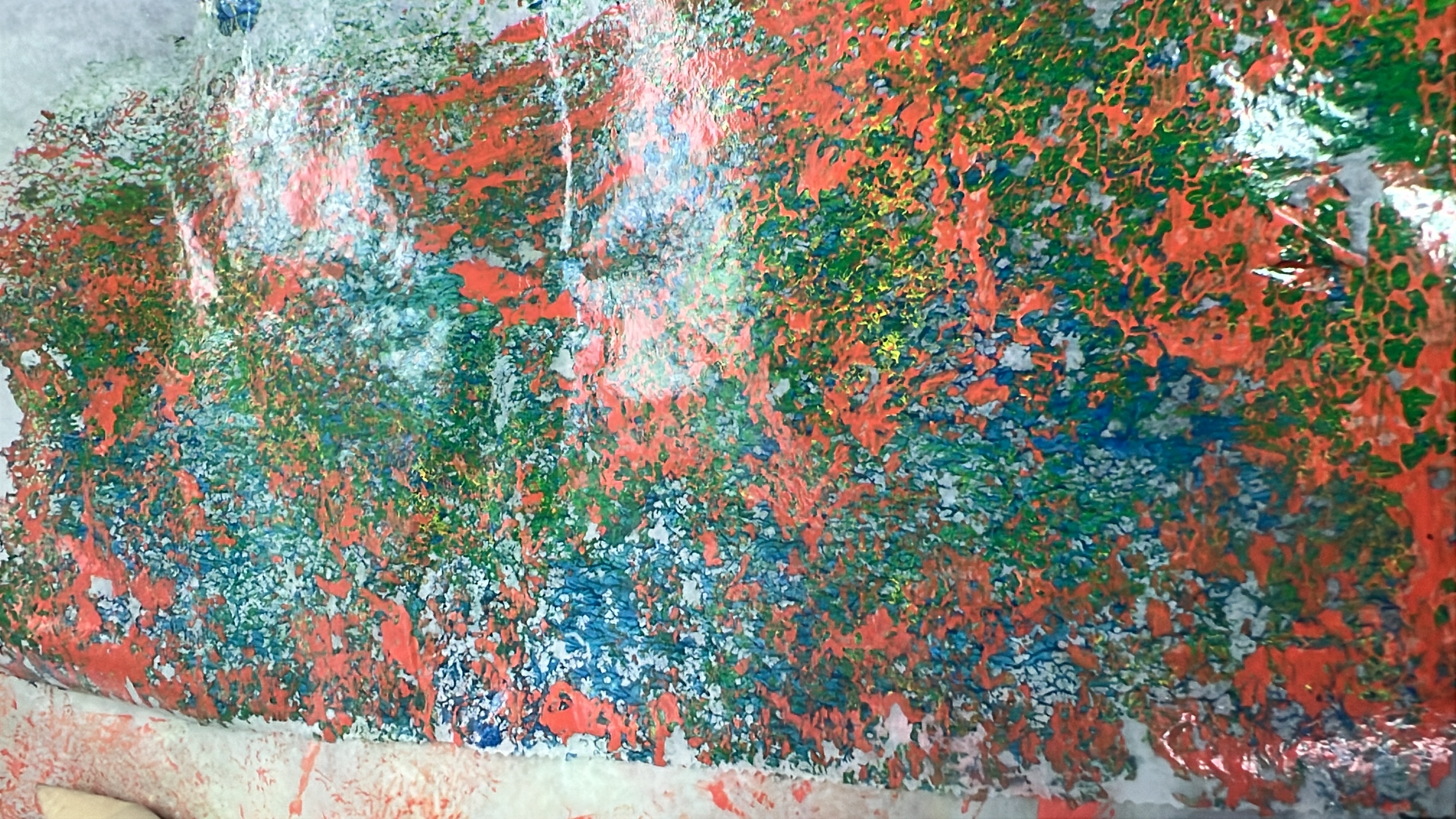 one page of gelliplate print