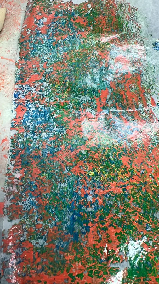 one page of gelliplate print