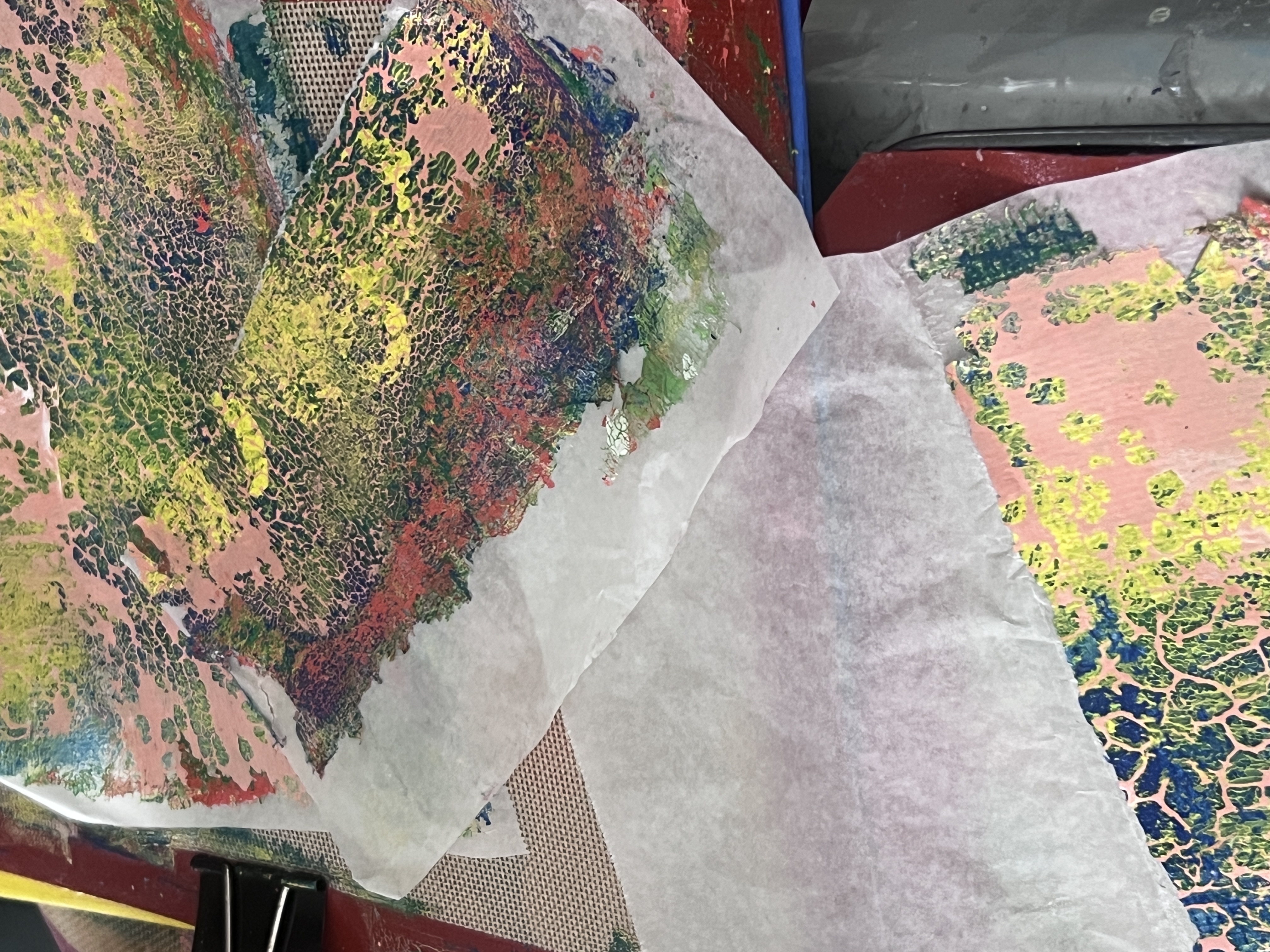 set of print pulls collage papers