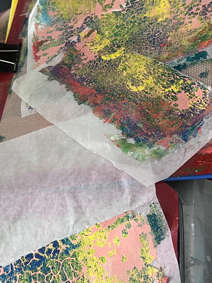 set of print pulls collage papers