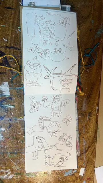 Gold Museum Bogota sketches by Angeline Marie Martinez