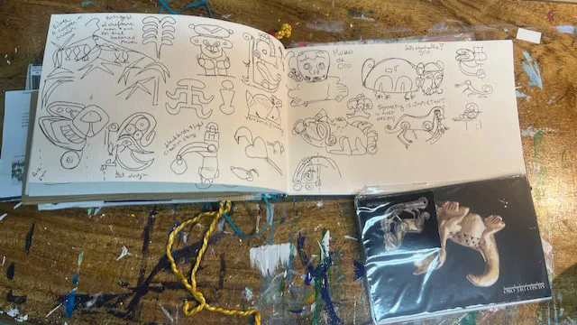 Gold Museum Bogota sketches by Angeline Marie Martinez