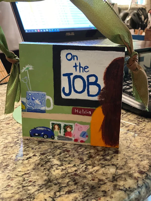 Work-From-Home-Sign-for-MZ-6-by-6 inches-acrylics-on-wood-panel-$50-by-Angeline-Marie-Martinez
