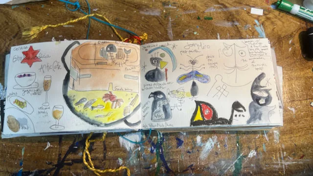 Miro Museum doodles by Angeline Marie Martinez