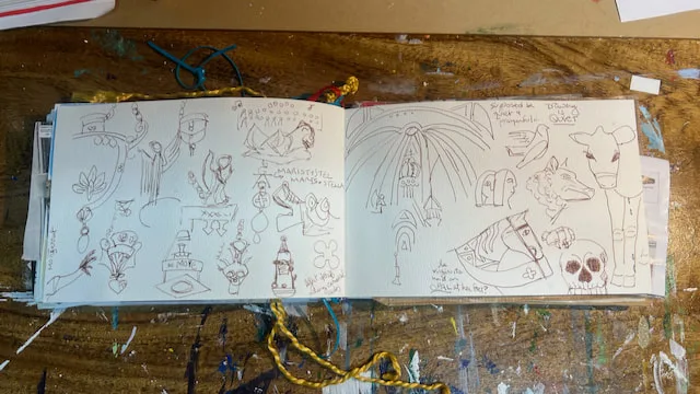 Monserrat doodles by Angeline Marie Martinez