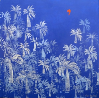 Large Abstract Palm Tree Paintings
