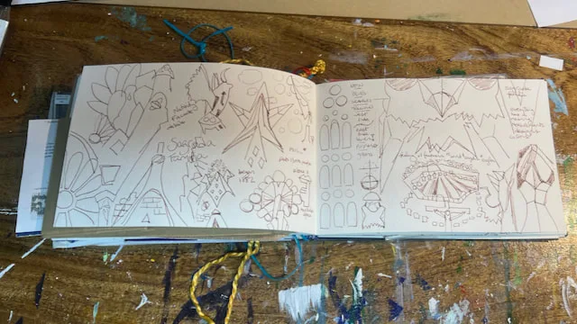 Sagrada Familia sketchbook page2 by Angeline Marie Martinez