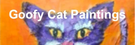 goofy cats paintings link by Angeline Marie Martinez